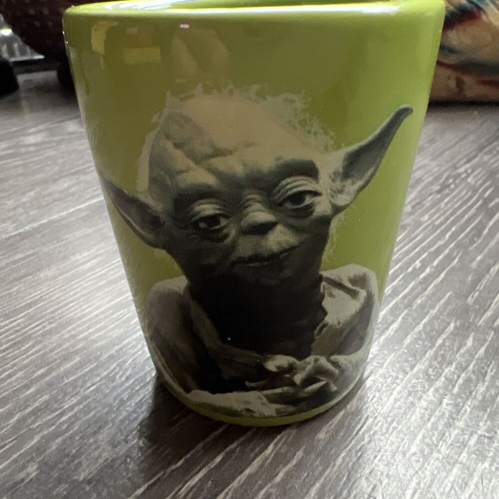 Star Wars YODA 2014 May The Force Be With You Green Porcelain Shot Glass - Picture 5 of 5